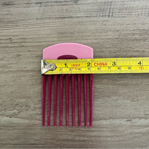 Vintage Goody Hair Pick Lift Comb Non Slip Handle Retro 90s USA Pink - Picture 11 of 12
